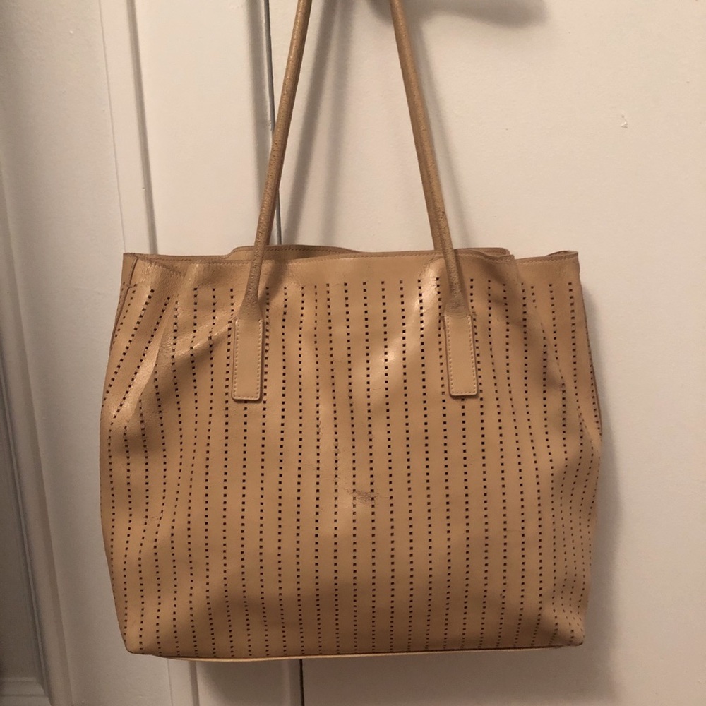 Prada Perforated Leather Tote Bag